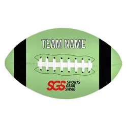 Burst green footballs - Football-balls