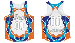 Custom full zip track singlets adult youth unisex wave dash - Track-singlets