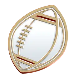 Solid football pins awards - Pins-awards