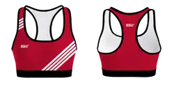 Custom adult youth unisex sports bra chic lines - Track-sports-bras