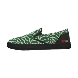 Custom slip on shoes black verdant - Slip-on-shoes