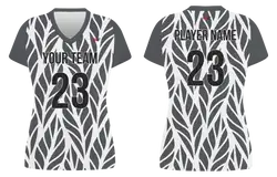 Custom leaves nature adult youth volleyball jersey - Jersey