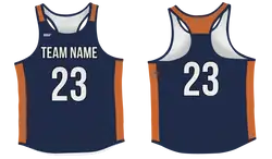 Custom track singlets adult youth unisex navy noir - Track-singlets