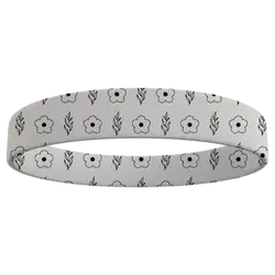 Custom wristband silicone line art flowers - Wristbands