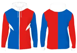 Custom vertical full-zip adult youth unisex hooded jacket - Jacket