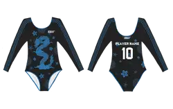 Custom long sleeve gymnastic uniform adult youth dragon grace - Gymnastics-uniforms