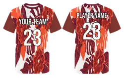 Custom autumn leaf adult youth unisex basketball jersey - reversible uniform - Jersey