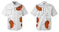 Custom fishing shirt adult youth unisex serene koi - Jersey