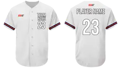 Custom virginia ivory adult youth unisex full buttons baseball jersey - Jersey