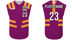 Custom lines shape design sleeveless adult youth unisex softball jersey - Jersey