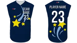 Custom shining stars sleeveless adult youth unisex softball jersey - Jersey