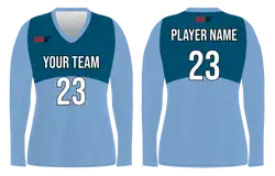 Custom simply  amazing adult youth unisex long sleeve volleyball plain design jersey - Jersey