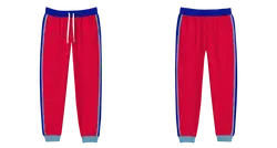 Custom red and blue adult youth unisex cheerleading pants - Cheerleading-pants