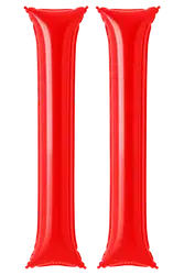Red inflatable cheering sticks (noise makers) - Inflatable-cheering-sticks