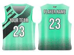 Custom polka-dot abstract adult youth unisex basketball jersey - reversible uniform - Jersey