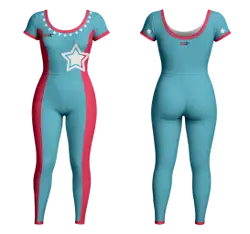Custom women short  sleeve unitards dance uniform nova spark - Dance-bodysuits