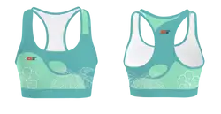 Custom adult youth unisex sports bra floral sports - Track-sports-bras