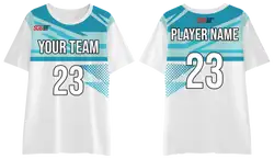 Custom moisture-wicking bottom plain adult youth unisex shirt - Jersey