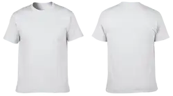 Custom cotton short sleeve shirts adult youth unisex pure white - Cotton-shirt