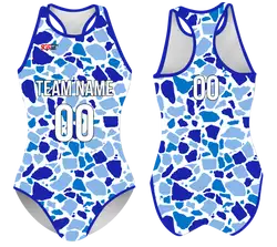 Custom water women speed suit sapphire wave - Women-water-speed-suits