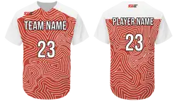 Custom rounded zig zag lines adult youth unisex softball jersey - Jersey