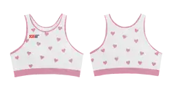 Custom two-piece sporty bathing suit top love struck - Swimming-tops