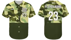 Custom half camo adult youth unisex softball jersey - Jersey