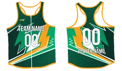 Custom full zip track singlets adult youth unisex arrow line - Track-singlets