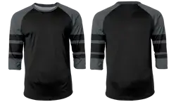 Custom stripe 3/4 sleeve adult youth unisex shirt - Shirt-3-4-sleeve