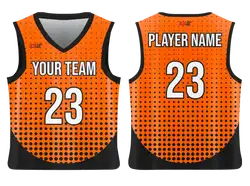 Custom polka-dot obmre shape adult youth unisex basketball jersey - reversible uniform - Jersey