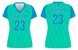 Custom diagonal lines adult youth volleyball jersey - Jersey