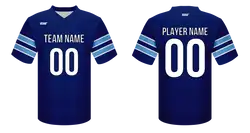 Custom football jersey adult youth unisex cerulean - Jersey
