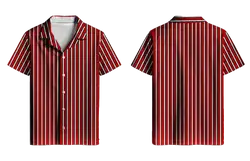 Custom short sleeve collared shirt adult youth unisex stripeon - Short-sleeve-collared-shirts