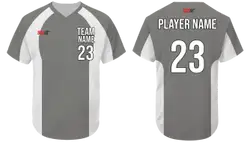 Custom shoulder sides stripe adult youth unisex baseball jersey - Jersey