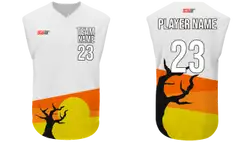 Custom tree root design adult youth unisex sleeveless baseball jersey - Jersey