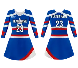 Custom big star adult youth unisex cheerleading dresses long sleeve jersey - Cheerleading-dress