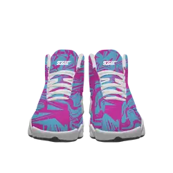 Custom basketball shoes white hoop pulse - Basketball-shoes