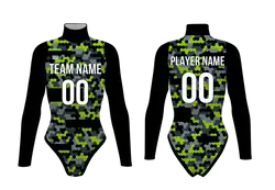 Custom cheerleading bodysuit adult youth camohex cheerforce - Cheerleading-bodysuits