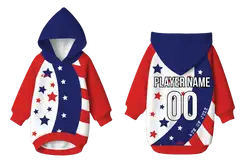 Custom pet holiday hoodie star spangled - Pets-hoodie