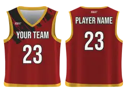 Custom straight edge abstract adult youth unisex basketball jersey - reversible uniform - Jersey