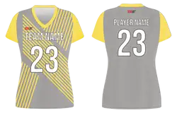 Custom elegant lines design adult youth volleyball jersey - Jersey