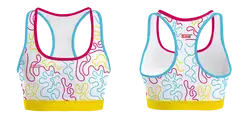 Custom adult youth unisex sports bra fine lines - Track-sports-bras