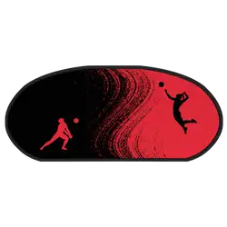 Custom popup banner oval volleyball action - Pop-up-banners