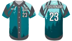 Custom forest nature adult youth unisex softball jersey - Jersey