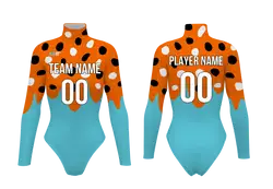 Custom cheerleading bodysuit adult youth printed style - Cheerleading-bodysuits