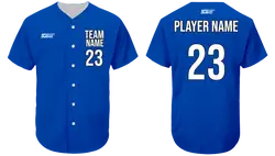 Custom athletic attire adult youth unisex full buttons baseball jersey - Jersey