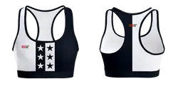 Custom  adult youth unisex sports bra star-print - Track-sports-bras