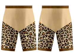 Custom cheetah animal adult youth unisex basketball shorts - reversible uniform - Short