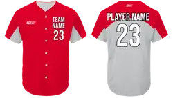Custom u-back solids adult youth unisex baseball jersey - Jersey