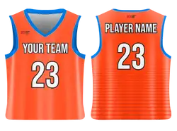 Custom trendy red-orange adult youth unisex basketball jersey - reversible uniform - Jersey